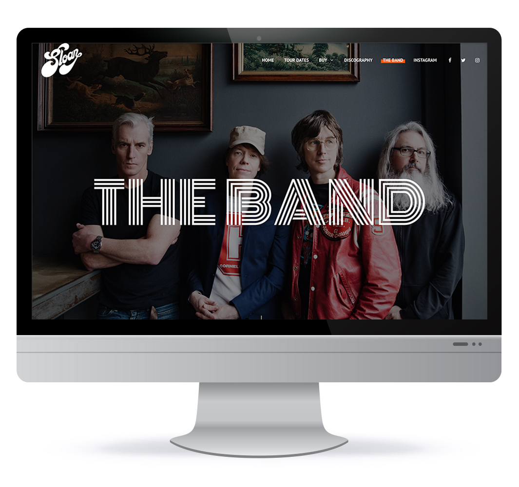 Website redesign for Canadian band Sloan