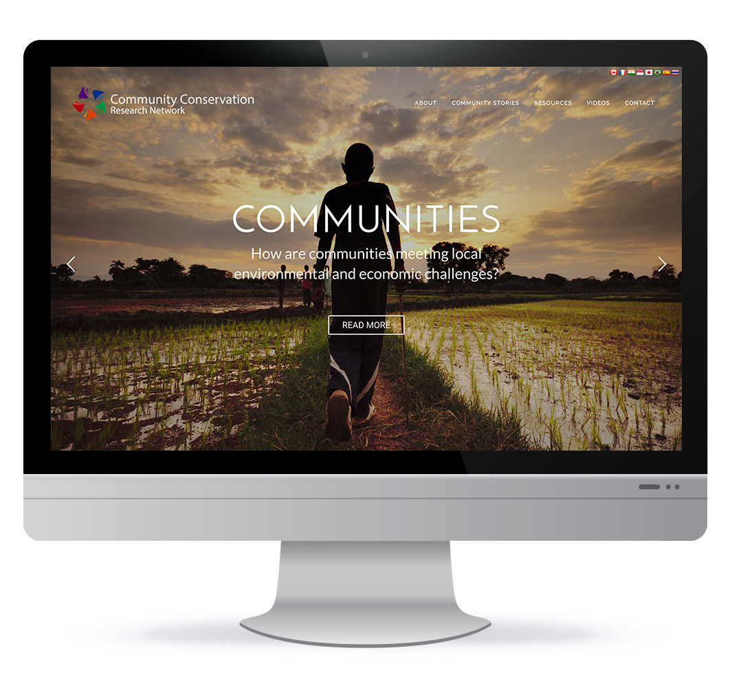 Website design in Halifax NS for Community Conservation Research Network